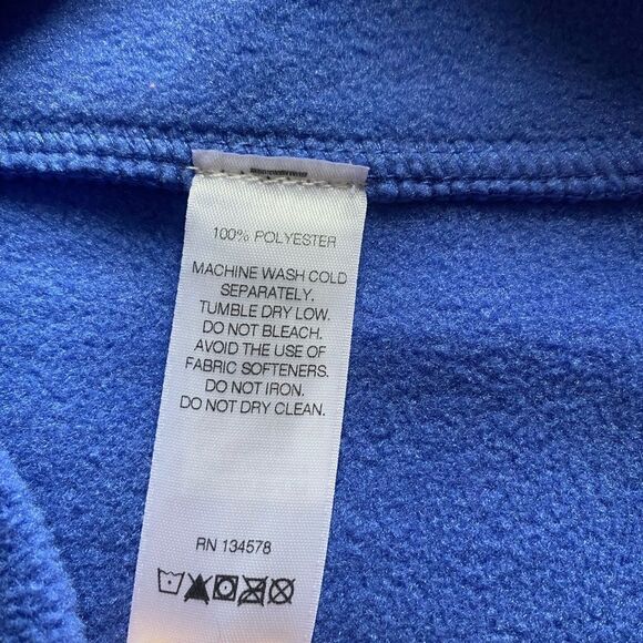 Vineyard Vines fleece vest Women’s medium blue - Picture 4 of 6